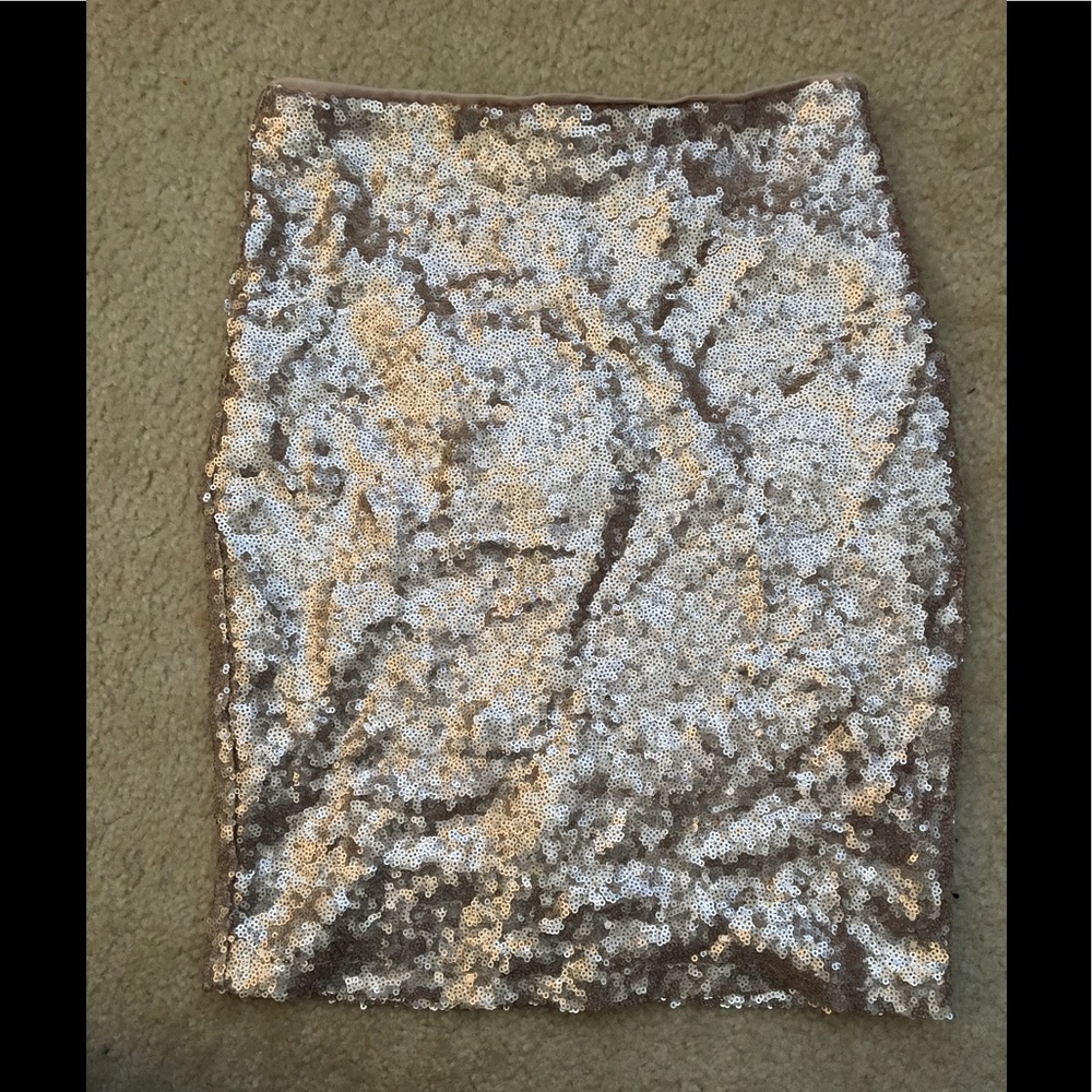 Size Small Champagne sequin skirt